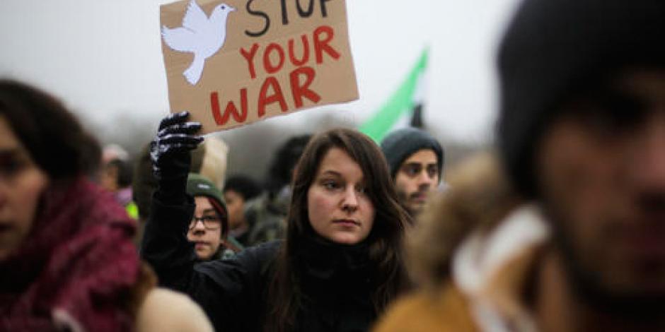Activistas marchan por la paz desde Alemania a Siria