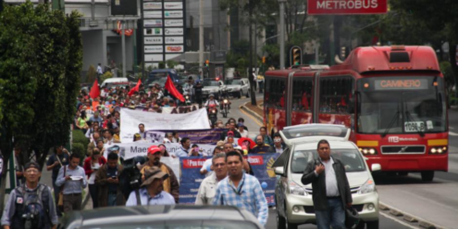 Marcha en la Ciudad de México.