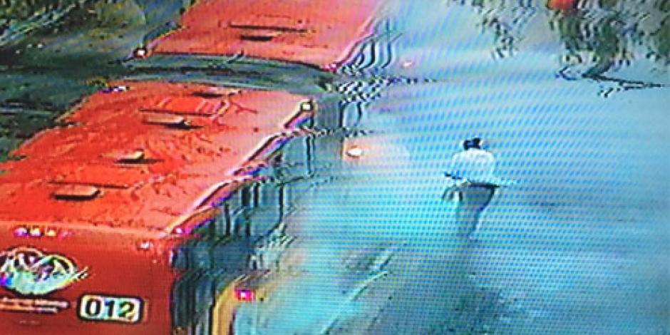 VIDEO: Vándalos queman Metrobús en Insurgentes Sur