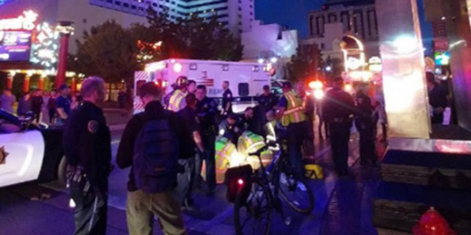 VIDEO: Camión embiste a manifestantes en Nevada
