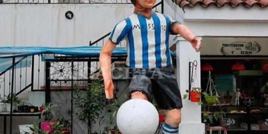 Escultura de Messi en Tucumán causa furor en redes