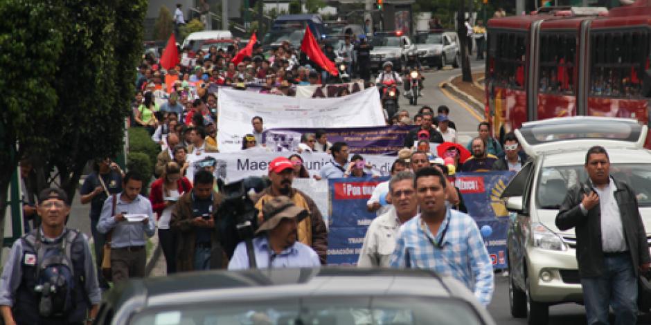 Prevén tres manifestaciones en la delegación Cuauhtémoc