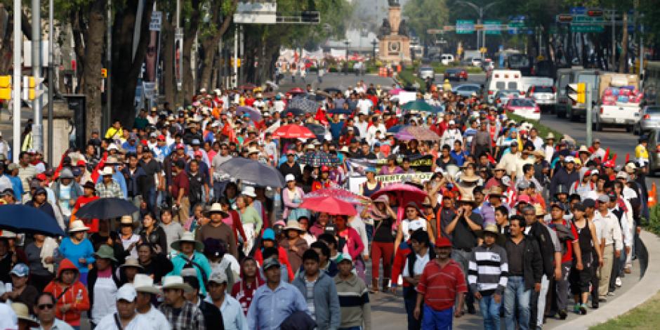 Marcha en meses pasados en calles de la Ciudad de México.