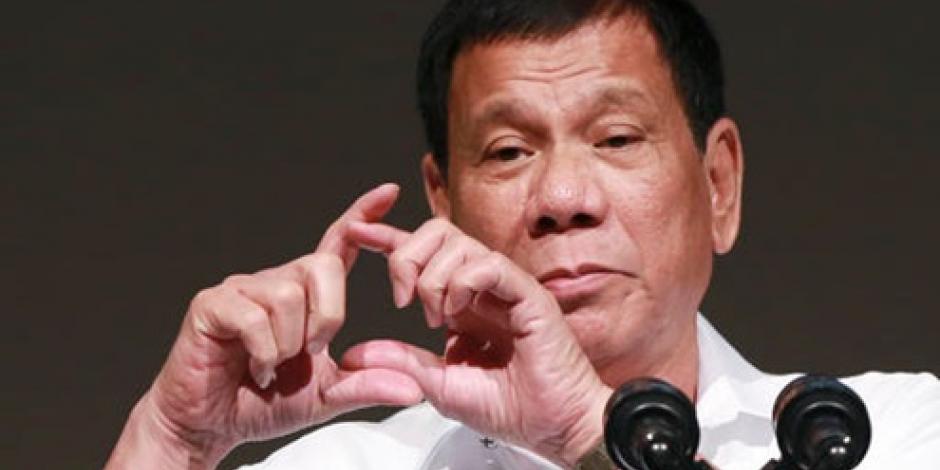 Mi país no necesita armas ni misiles, dice presidente filipino a EU