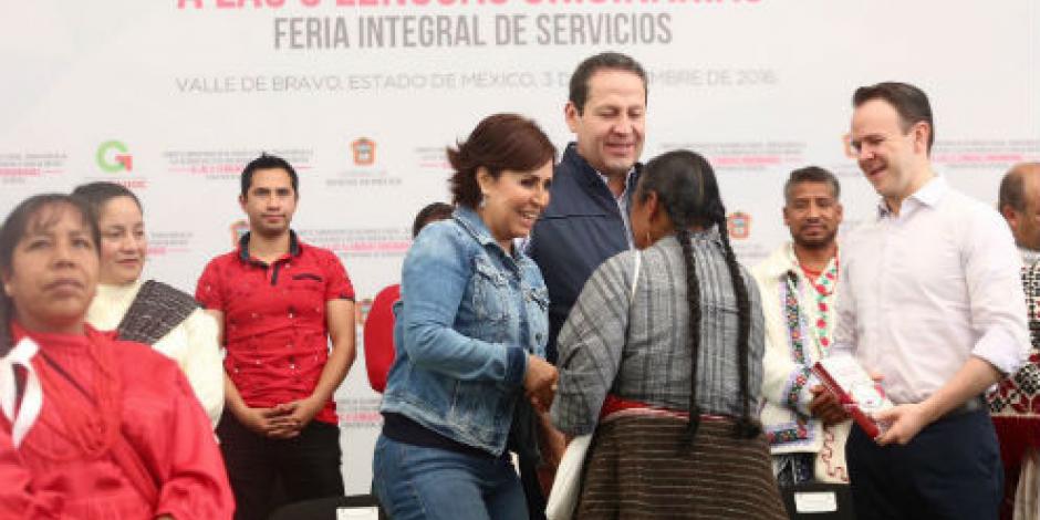 Anuncia Rosario Robles inversión de 3 MDP para rescate espacios públicos en Valle de Bravo =