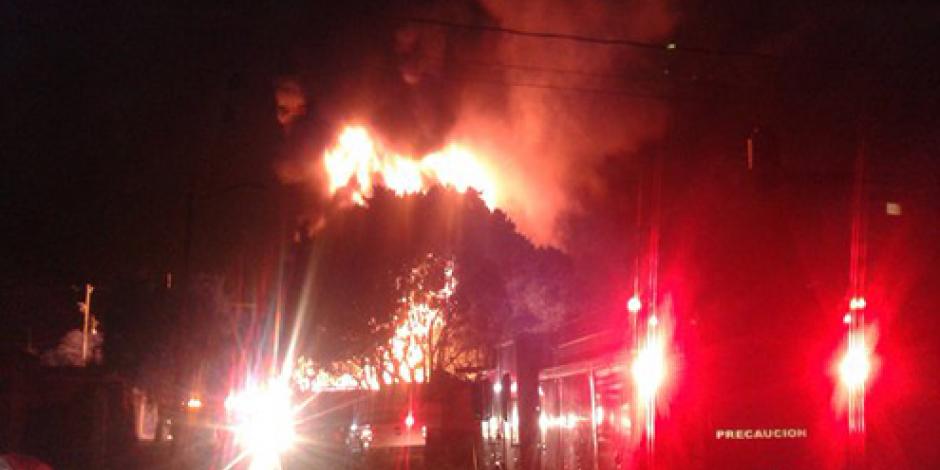 Incendio consume finca en Tonalá, Jalisco