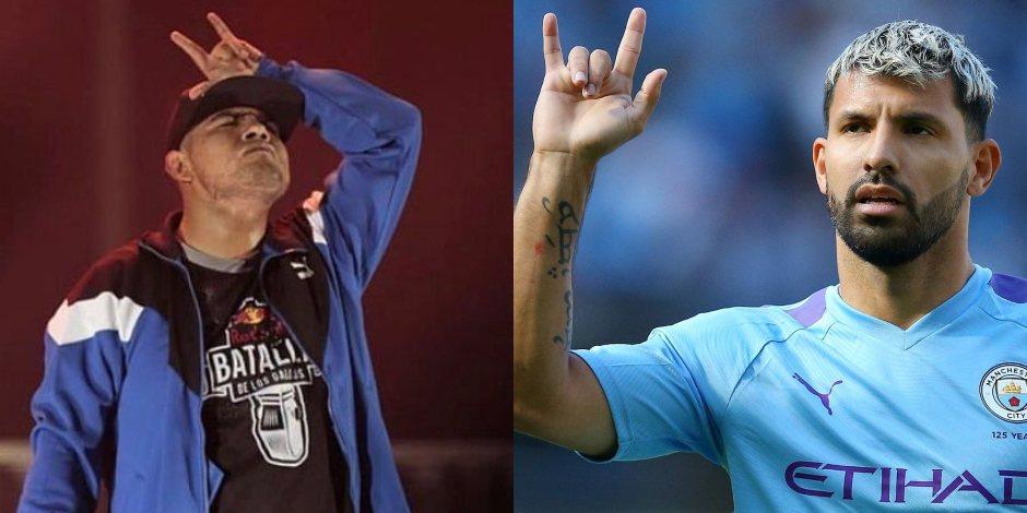 El rapero mexicano y el atacante del Manchester City.