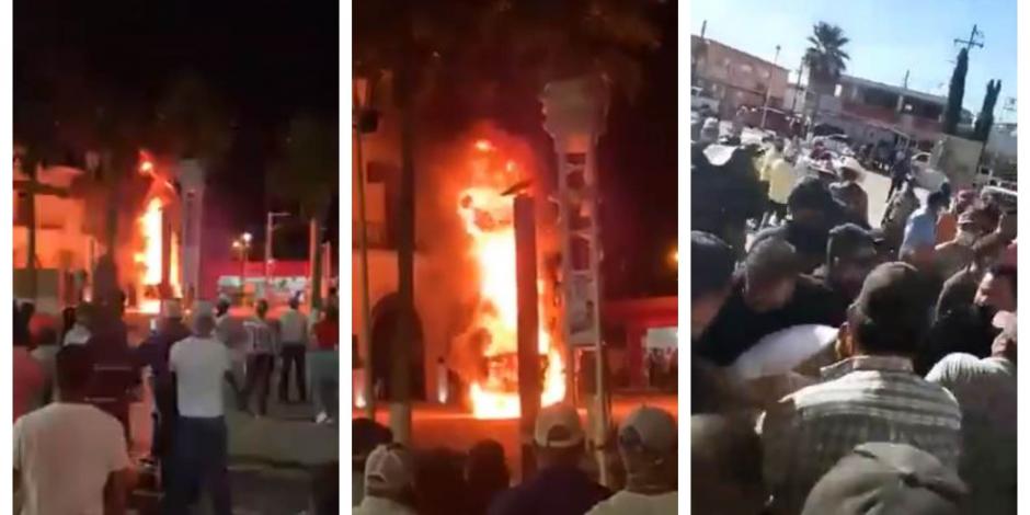 Las protestas por el agua en Ojinaga, en Chihuahua, están subiendo de nivel, pues esta noche se reportó la quema de vehículos oficial del gobierno.