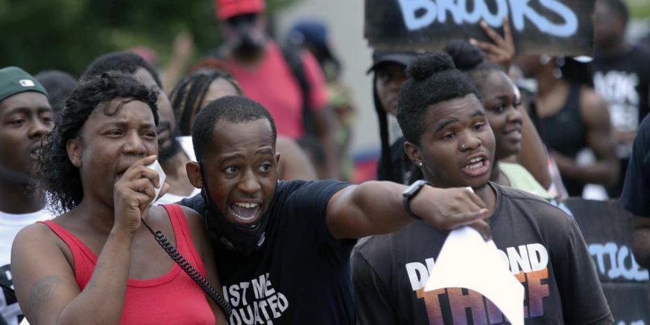 Protestas en Atlanta contra el racismo.
