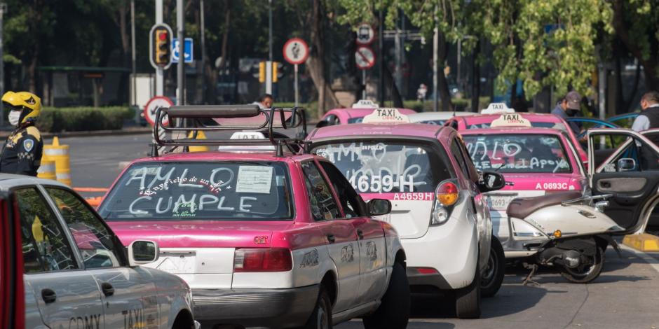Manifestación de taxistas
