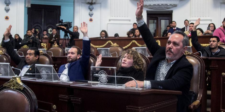 Sesión del Congreso de la Ciudad de México.