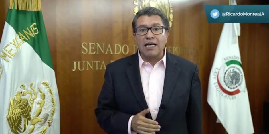 Ricardo Monreal, coordinador de los senadores de Morena.