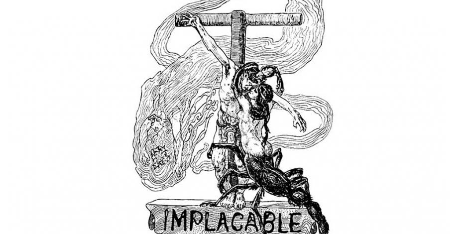 Julio Ruelas, Implacable, tinta sobre papel, Revista Moderna, 1901.