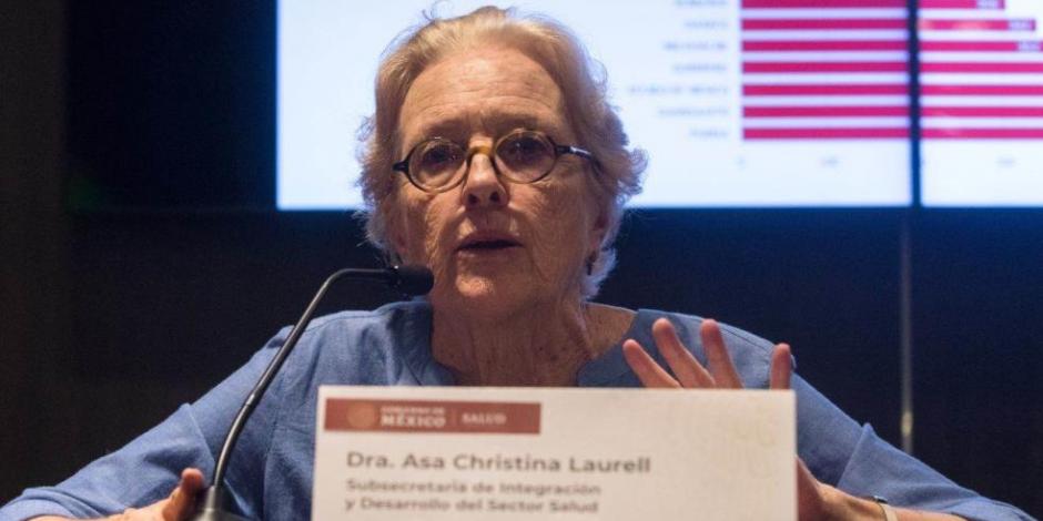 Asa Christina Laurell acusó al titular de la dependencia, Jorge Alcocer de excluirla durante más de cinco meses de la toma de decisiones.