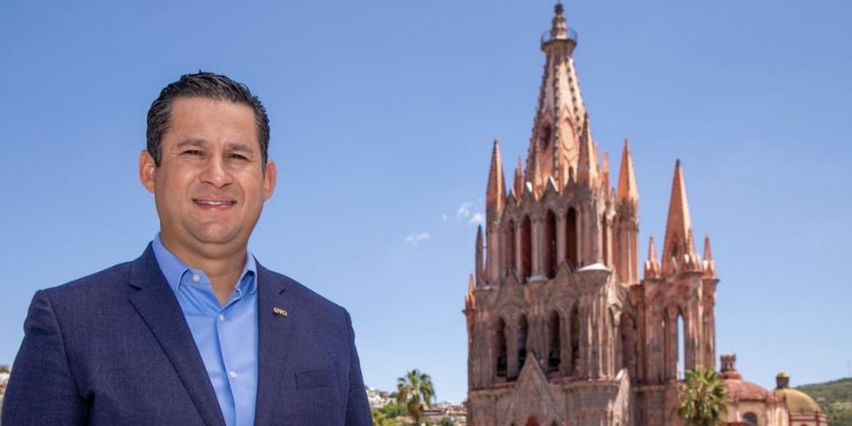 El gobernador de Guanajuato, Diego Sinhue Rodríguez, en el destino turístico.