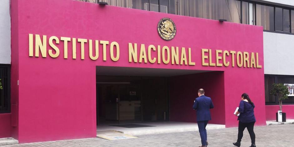 Fachada del Instituto Nacional Electoral.
