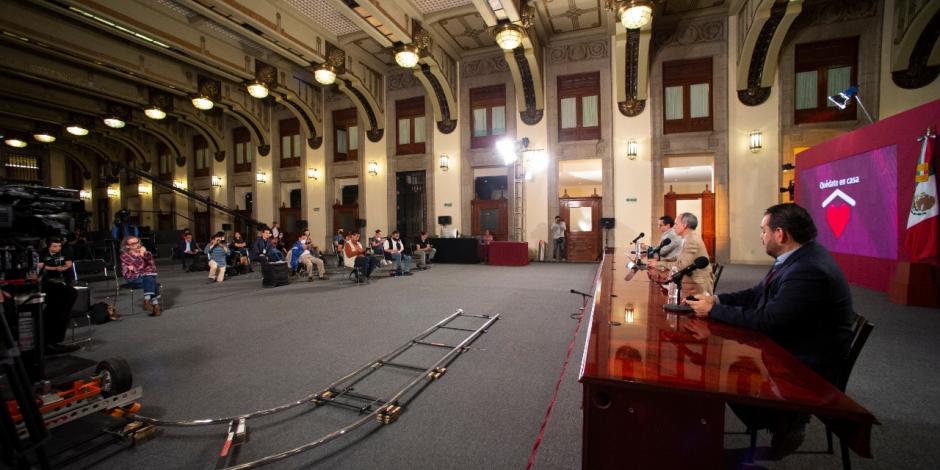 Hasta el jueves 16 de julio, se han realizado 139 conferencias para informar cobre el COVID-19, todas se han llevado a cabo en Palacio Nacional.