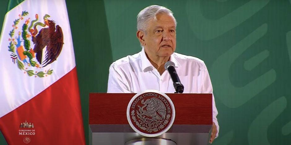 El presidente de México, Andrés Manuel López Obrador, el 17 de julio de 2020..