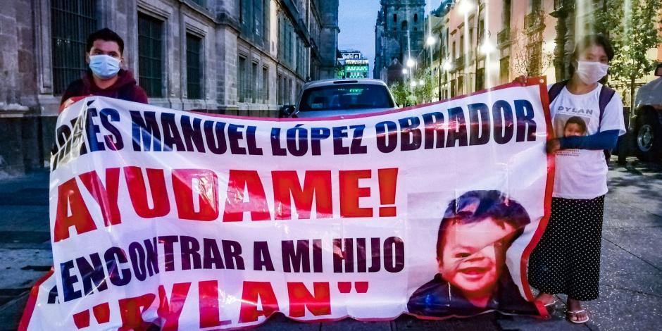 Juanita la madre del niño Dylan desaparecido el 30 de junio en San Cristobal de las Casas, Chiapas, el 22 de julio de 2020.