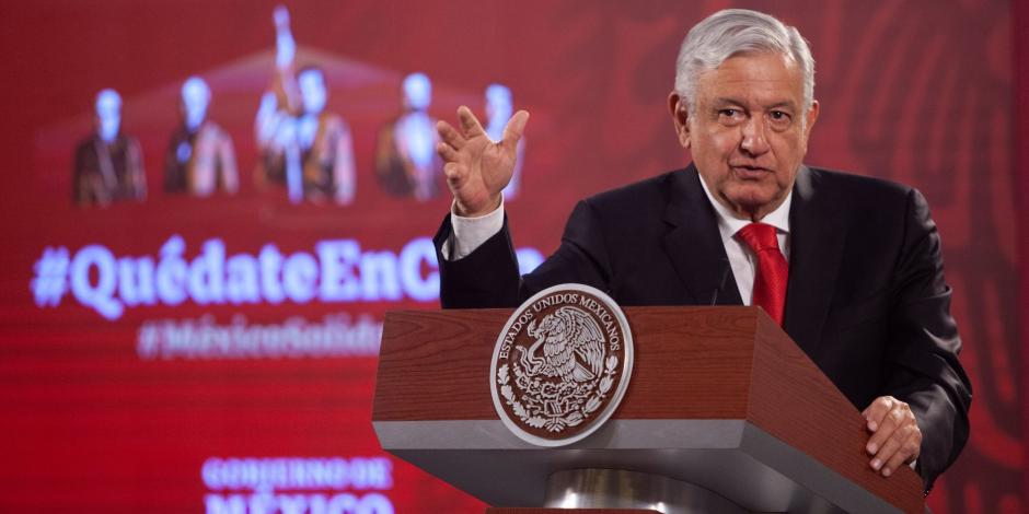 El presidente de México, Andrés Manuel López Obrador, el 22 de julio de 2020.