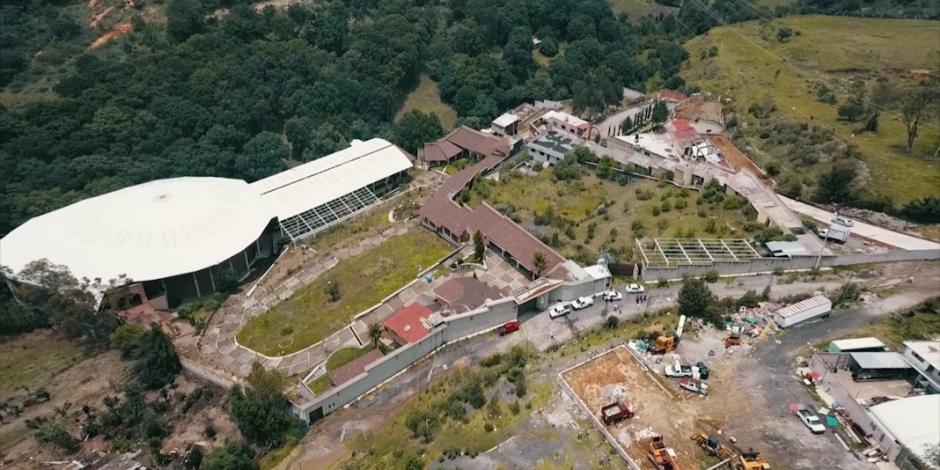 Vista aérea de las adecuaciones al terreno para la nueva casa de estudios.
