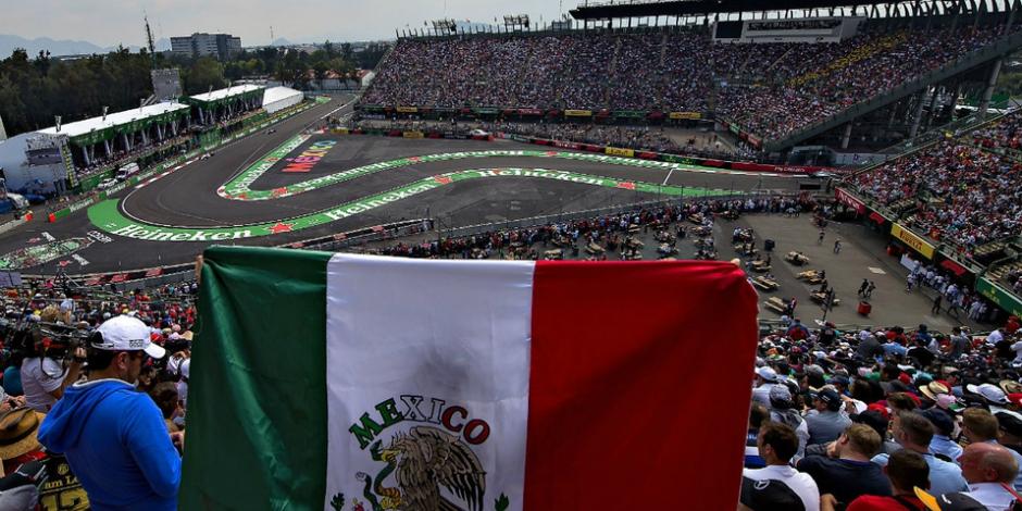 El Autódromo Hermanos Rodríguez durante el Gran Premio de México de Fórmula 1 en 2018.