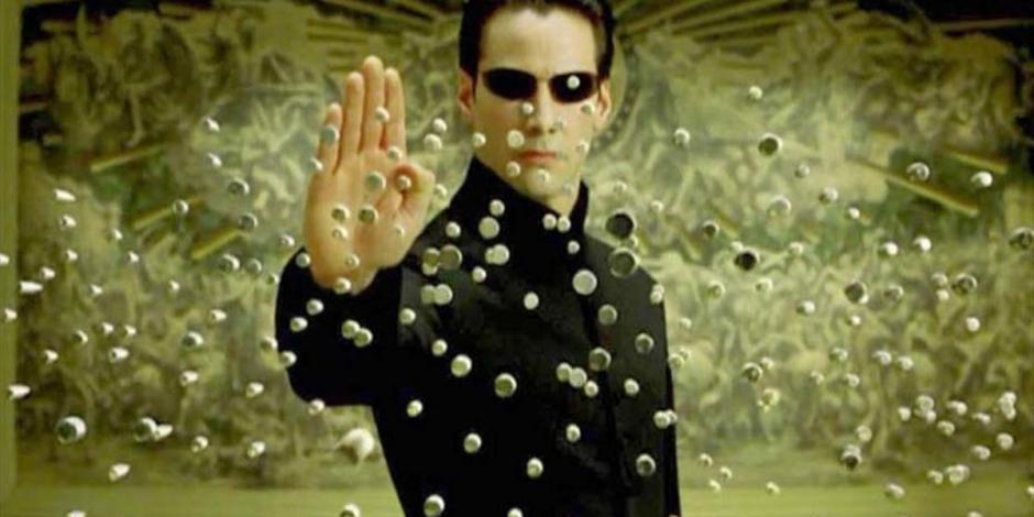 Keanu Reeves, en un fotograma de "The Matrix"