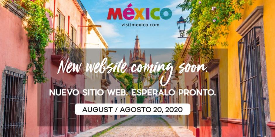 VisitMéxico anuncia que está en reparación.