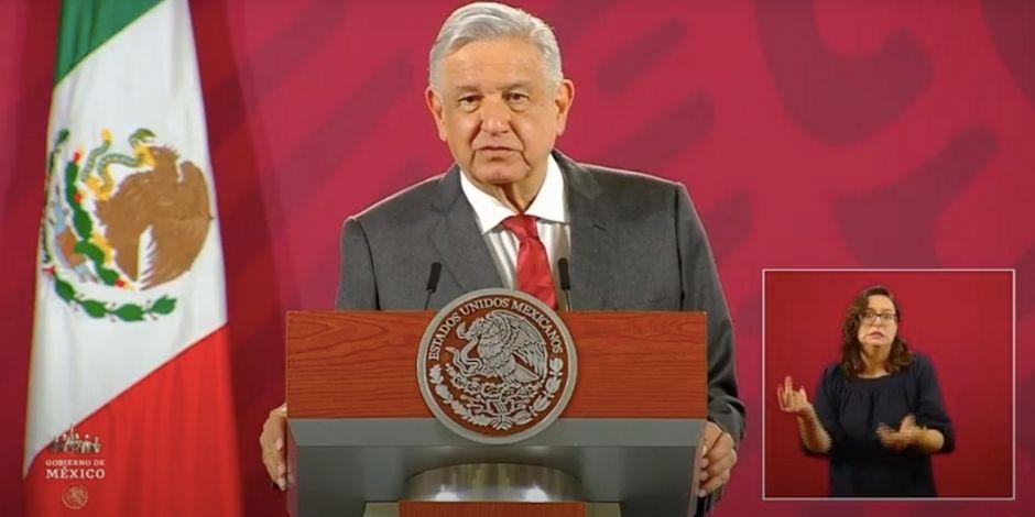 El presidente de México, Andrés Manuel López Obrador, el 10 de agosto de 2020.