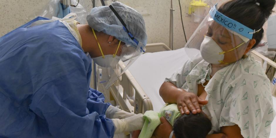 Atención de mamás diagnosticadas con COVID-19 en un Hospital Materno Perinatal del Estado de México.