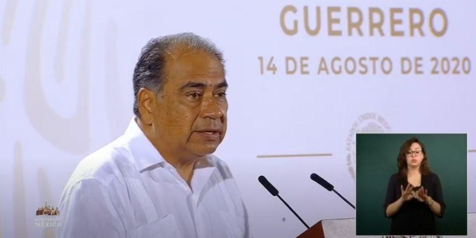 El gobernador de Guerrero, Héctor Astudillo, el 14 de agosto de 2020.