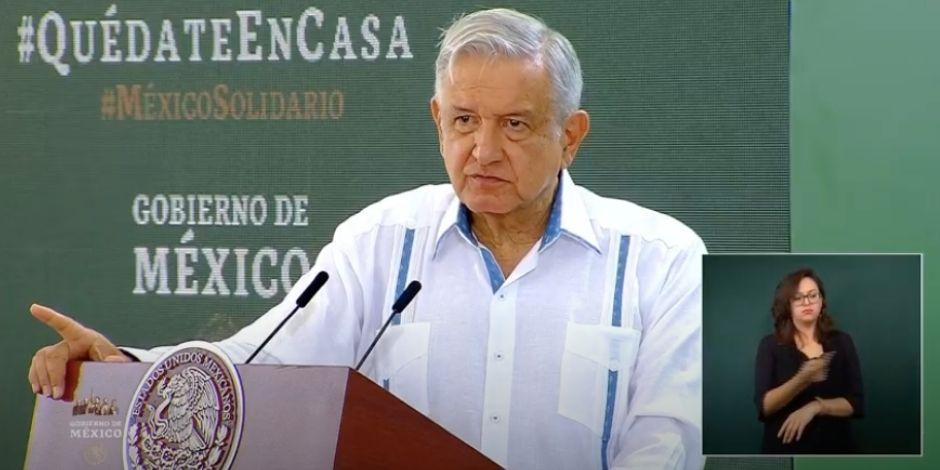 El presidente de México, Andrés Manuel López Obrador, el 14 de agosto de 2020.