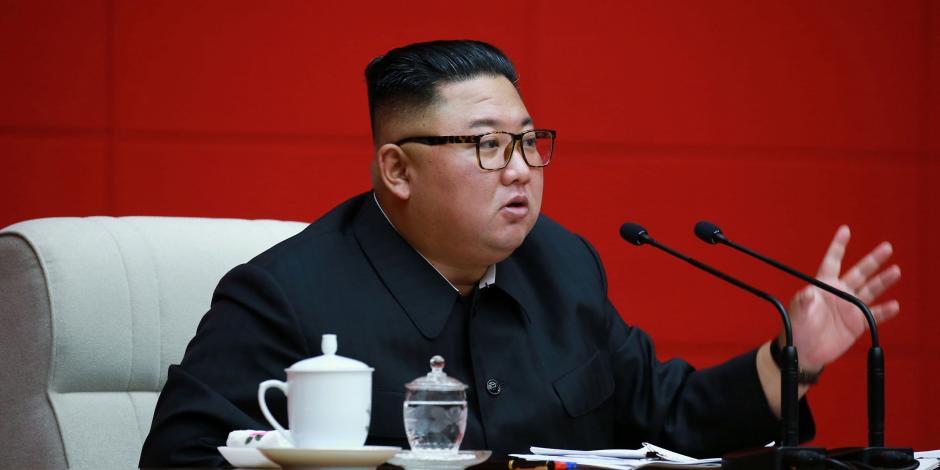 El líder norcoreano, durante un mensaje el 14 de agosto pasado.
