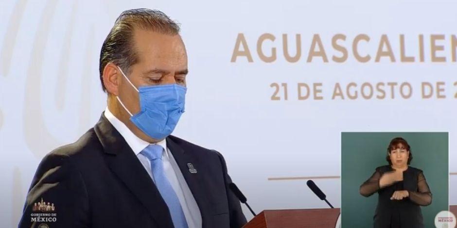 El gobernador de Aguascalientes, el 21 de agosto de 2020.