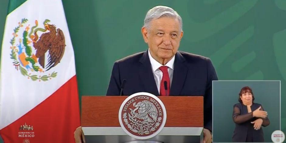 El presidente de México, Andrés Manuel López Obrador, el 21 de agosto de 2020.