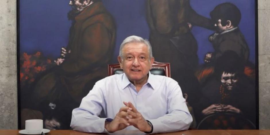 Andrés Manuel Lópe Obrador aseguró que "la pandemia desgraciada del COVID-19 va cediendo, y así los muestran los datos".