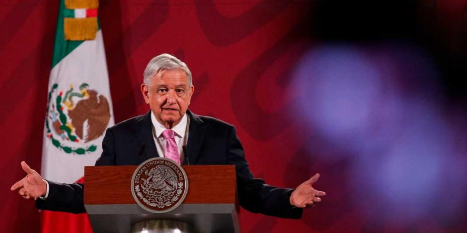 El Presidente Andrès Manul López Obrador en conferencia de prensa.