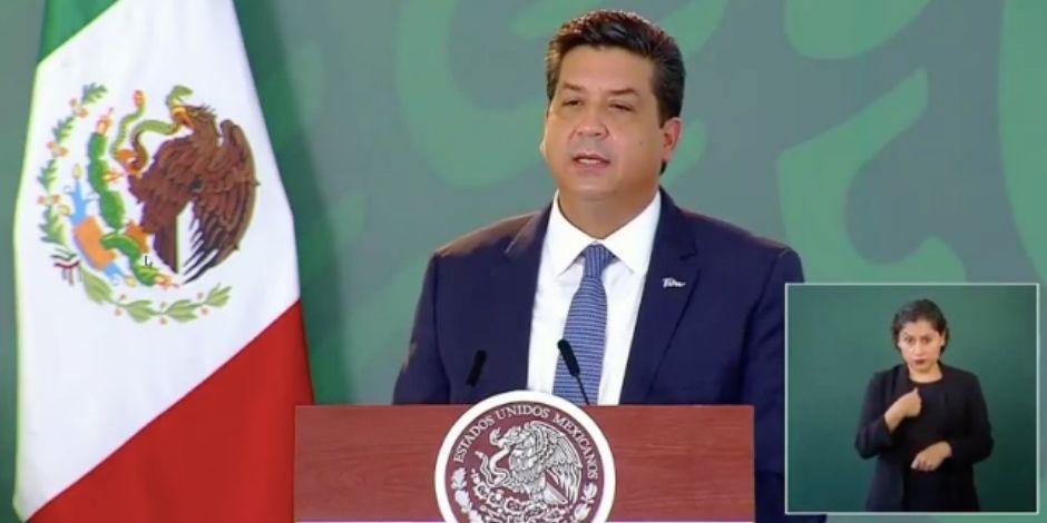El gobernador de Tamaulipas, el 28 de agosto de 2020.
