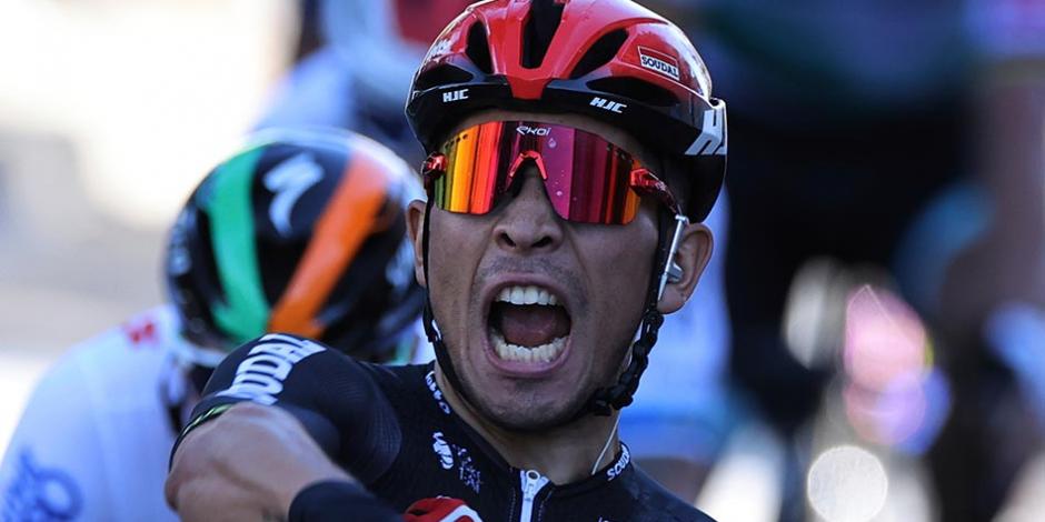 El australiano Caleb Ewan tras ganar la tercera etapa del Tour de Francia.