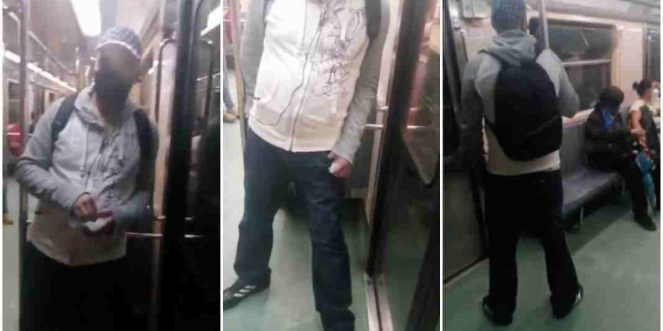 Mujer graba a acosador en el Metro