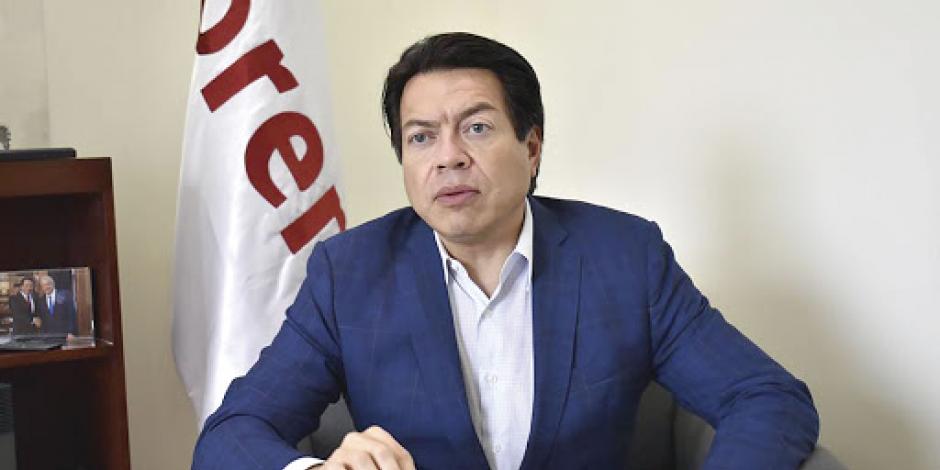 Mario Delgado, presidente de Movimiento de Regeneración Nacional a nivel nacional.