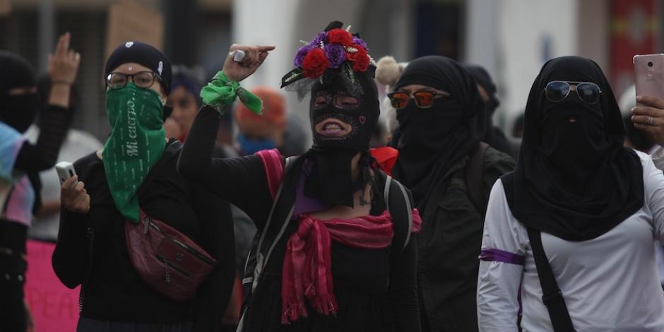 Feministas protestan en Juárez, el pasado 18 de septiembre.