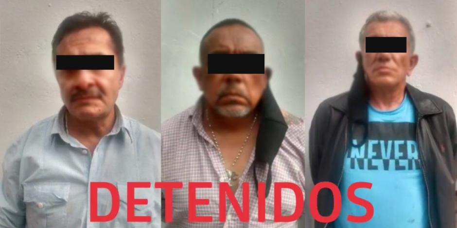 Los tres detenidos de la “Banda de la Tolnahuac”