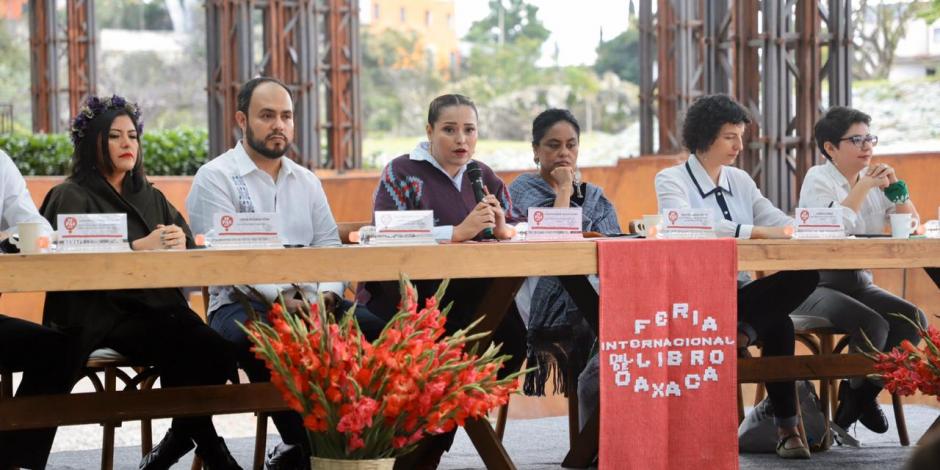 Anuncio de la Feria del Libro de Oaxaca, en 2019.