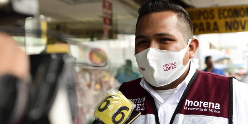 El candidato a diputado local por el Distrito 9 de Coahuila, Cristian López, denunció ante medios al desparición forzada de tres personas de su equipo.