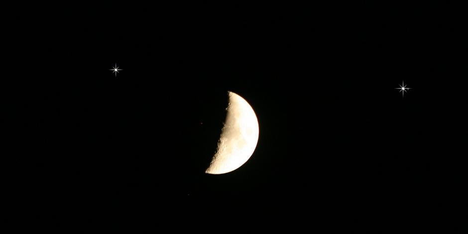 Conjunción entre la Luna y Júpiter