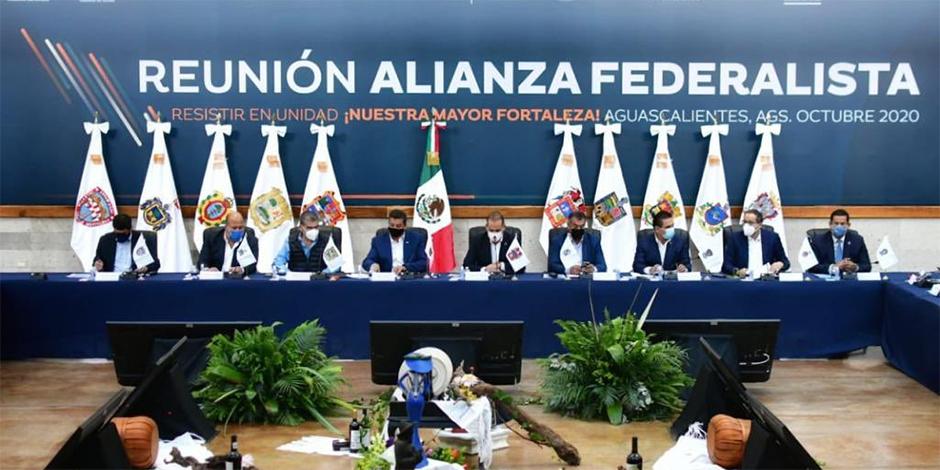 Alianza Federalista, en reunión celebrada el 12 de octubre.
