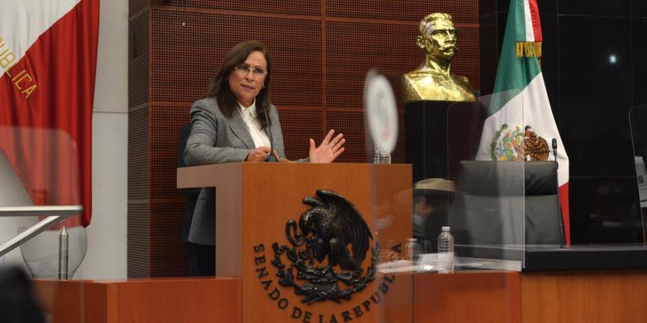 Rocío Nahle, secretaria de Energía, ante Senadores