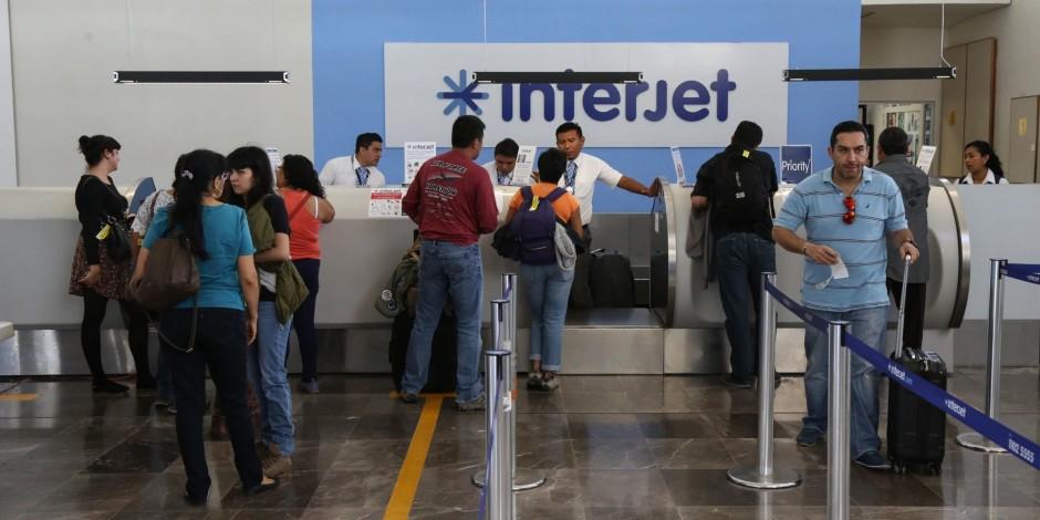 Interjet informó de la cancelación de todos sus vuelos y los reanudará hasta mañana,