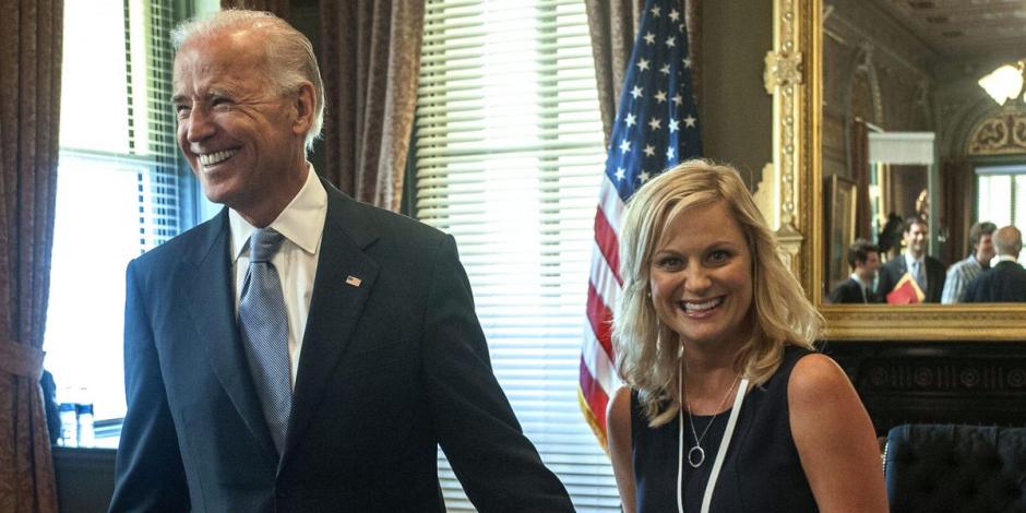 Joe Biden conoció a Leslie Knope en la serie "Parks and Recreation"
